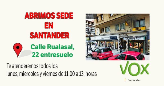 Vox Aterriza En Santander En La Calle Rualasal Cantabria Directa